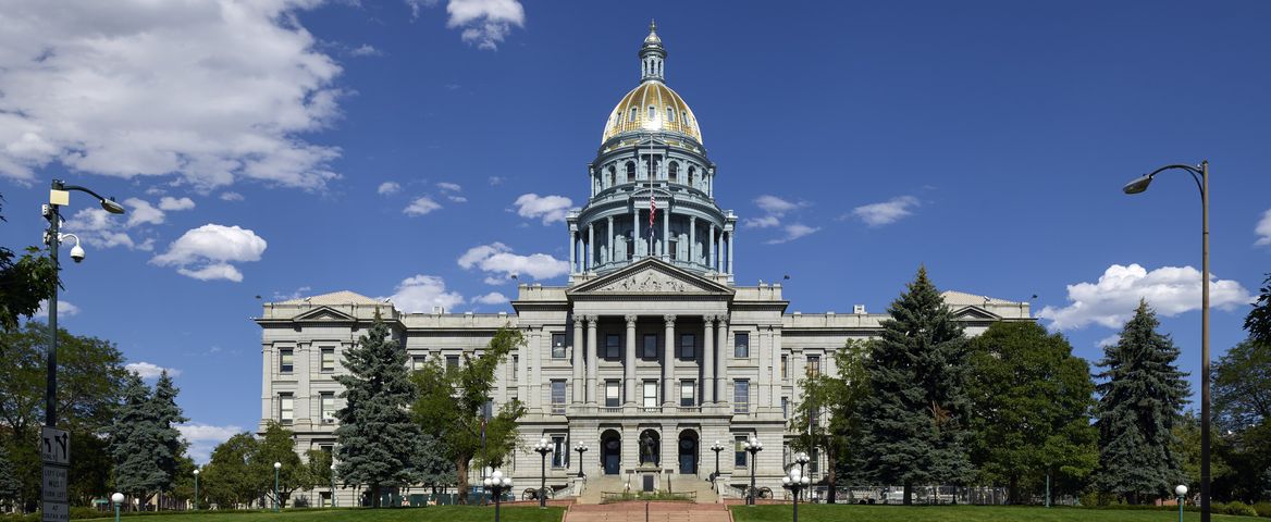The dome of the Colorado State Capitol, Denver